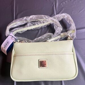 Dooney & Bourke Cream Leather Crossbody Bag